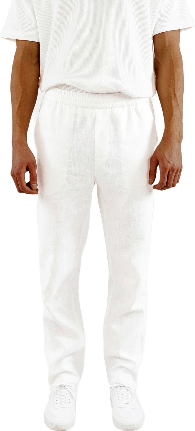Harlow Linen Trousers - White