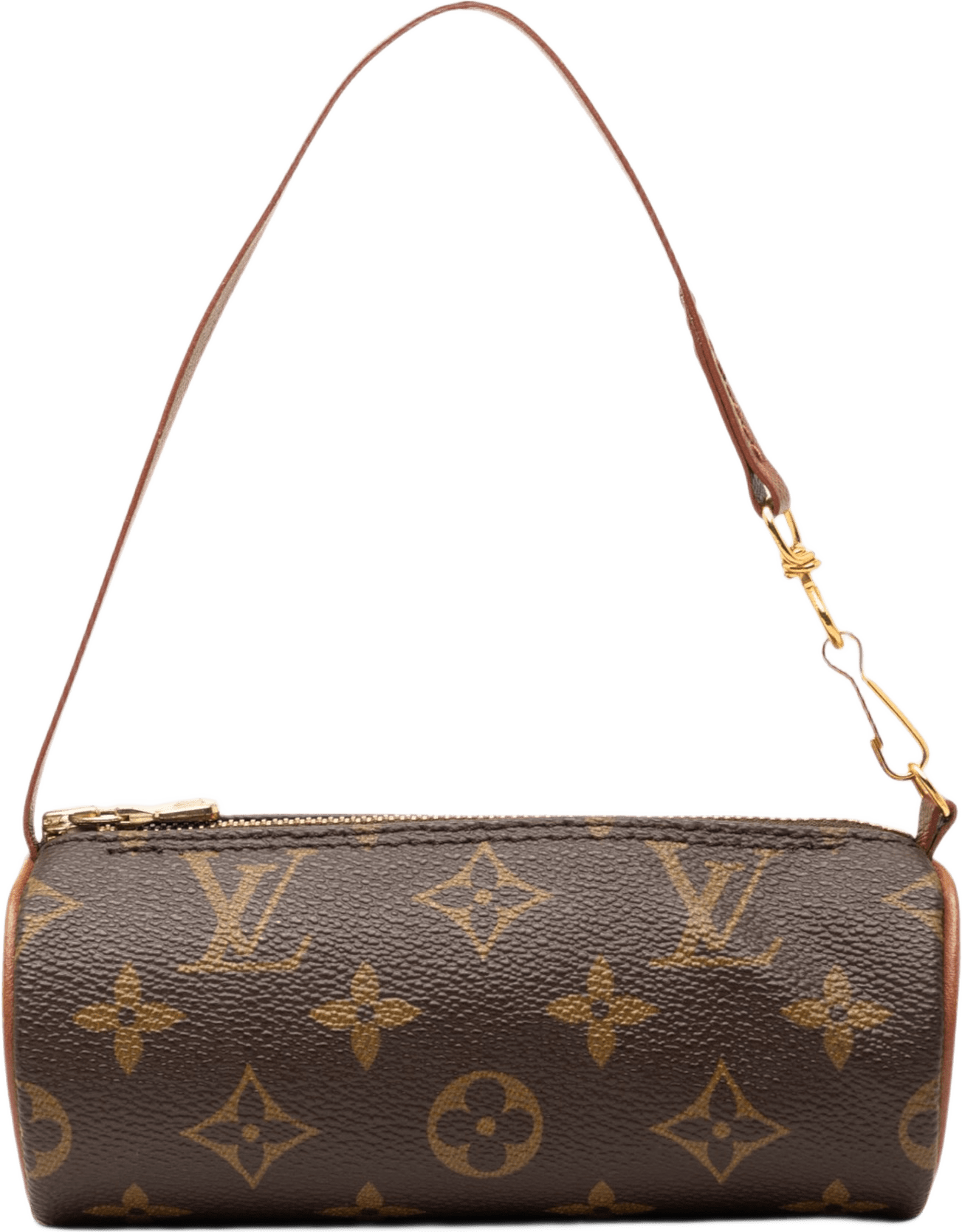 Louis Vuitton Monogram Papillon Pochette, från Luxclusif, i färgen brown.