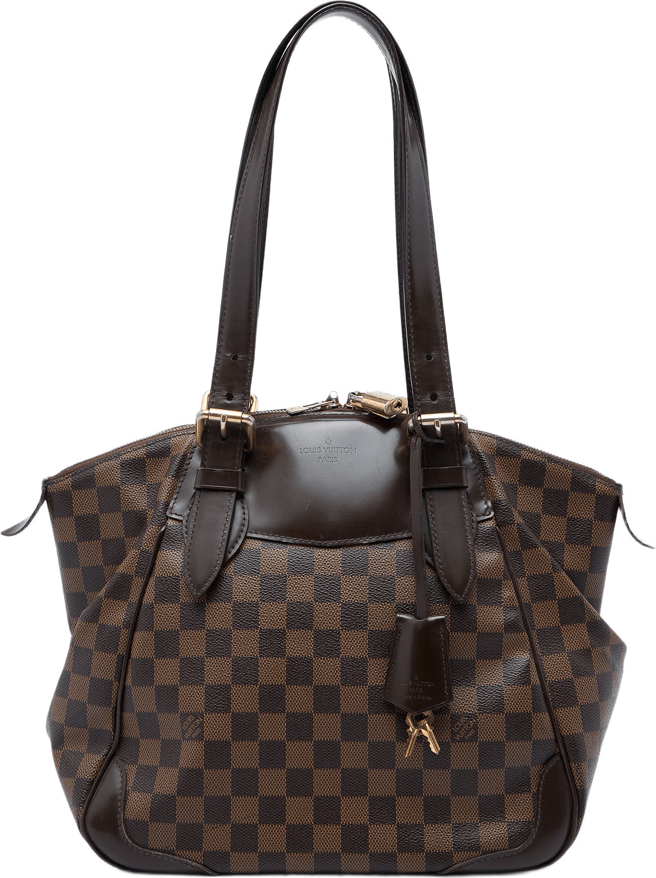 Louis Vuitton Damier Ebene Verona Mm, från Luxclusif, i färgen brun.
