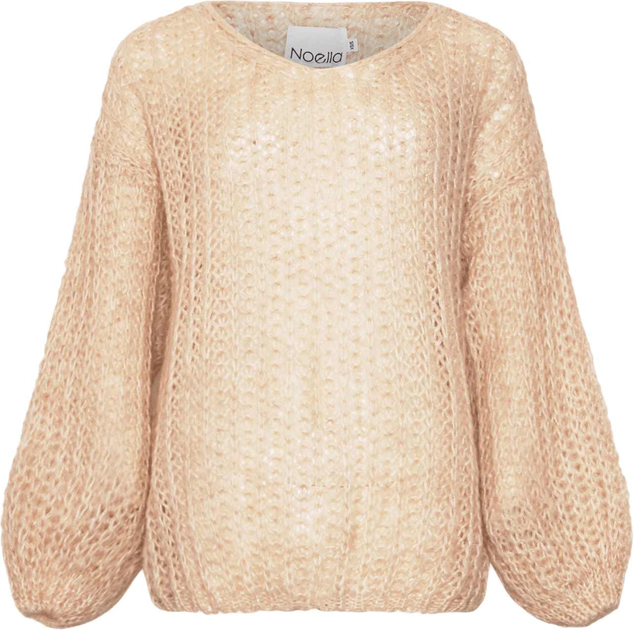 Joseph Knit Sweater - Black, från Noella, i färgen beige.