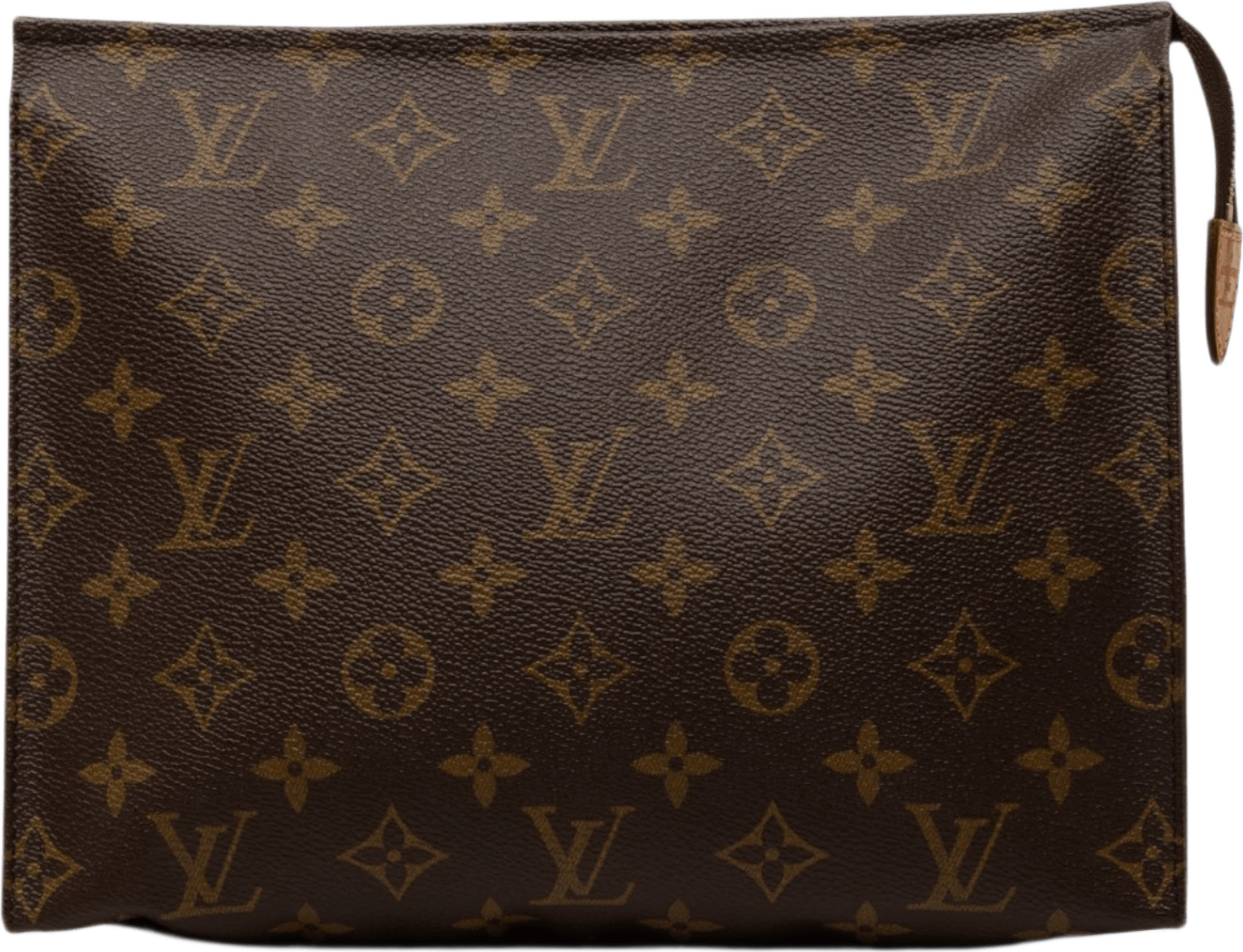 Louis Vuitton Monogram Toiletry Pouch 26, från Luxclusif, i färgen brown.