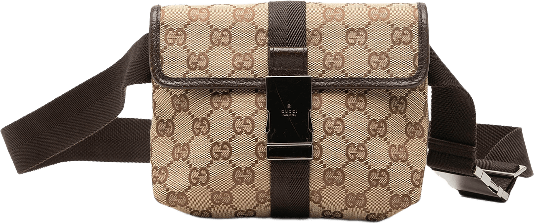 Gucci Gg Canvas Belt Bag, från Luxclusif, i färgen beige.