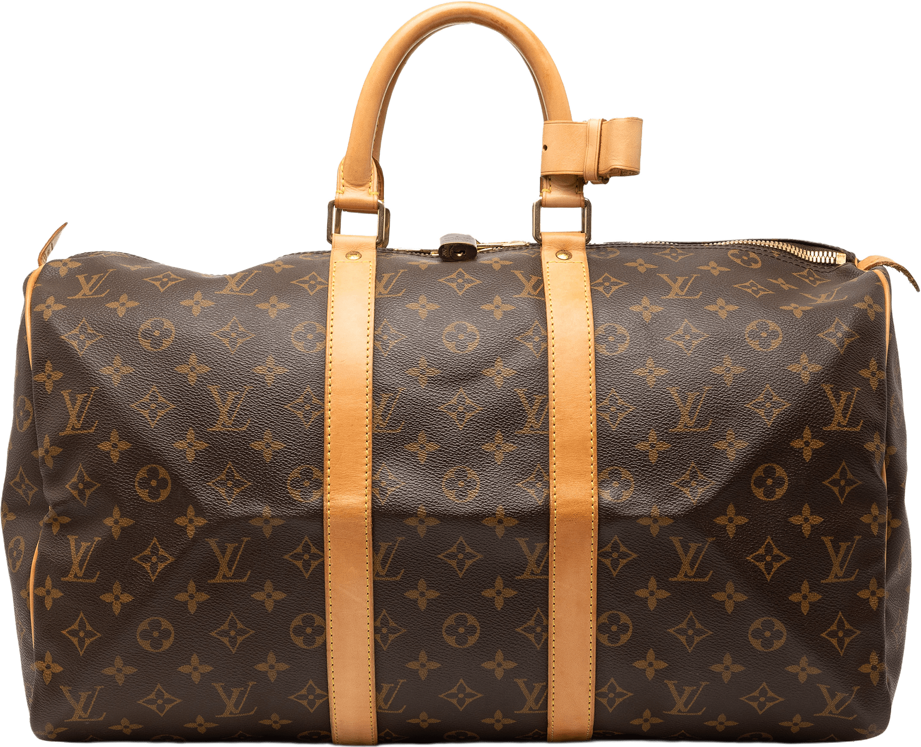 Louis Vuitton Monogram Keepall 45, från Luxclusif, i färgen brown.