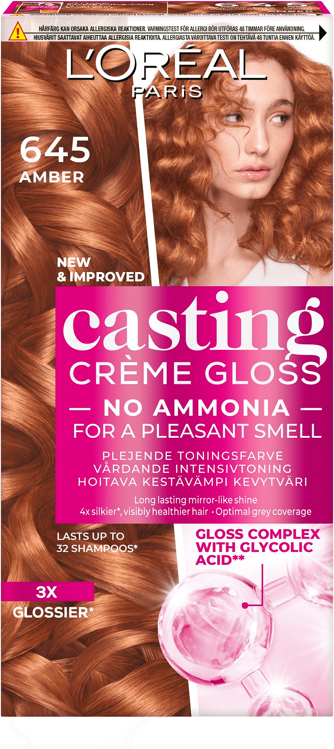 Casting Créme Gloss, från L'Oréal Paris, i färgen 645 Amber.