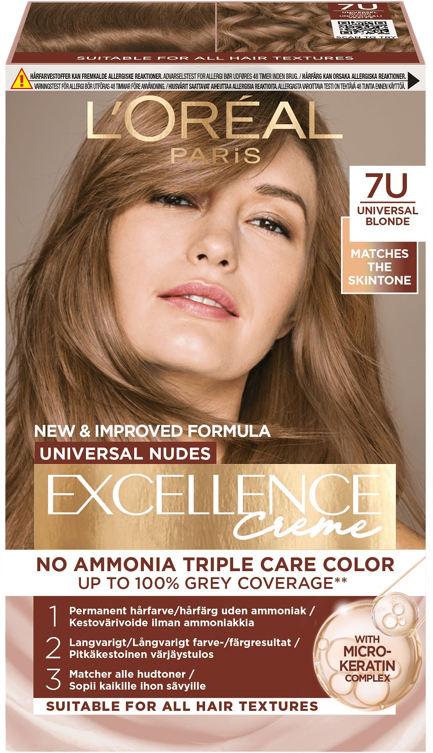 Excellence Universal Nudes 7U Universal Blonde, från L'Oréal Paris, i färgen Blonde.