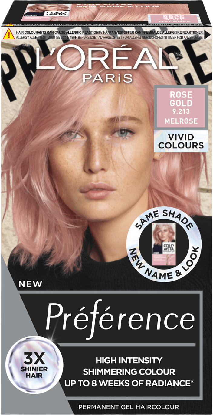 L'Oréal Paris Préférence Vivid Colors, från L'Oréal Paris, i färgen Vivids Rose Gold.
