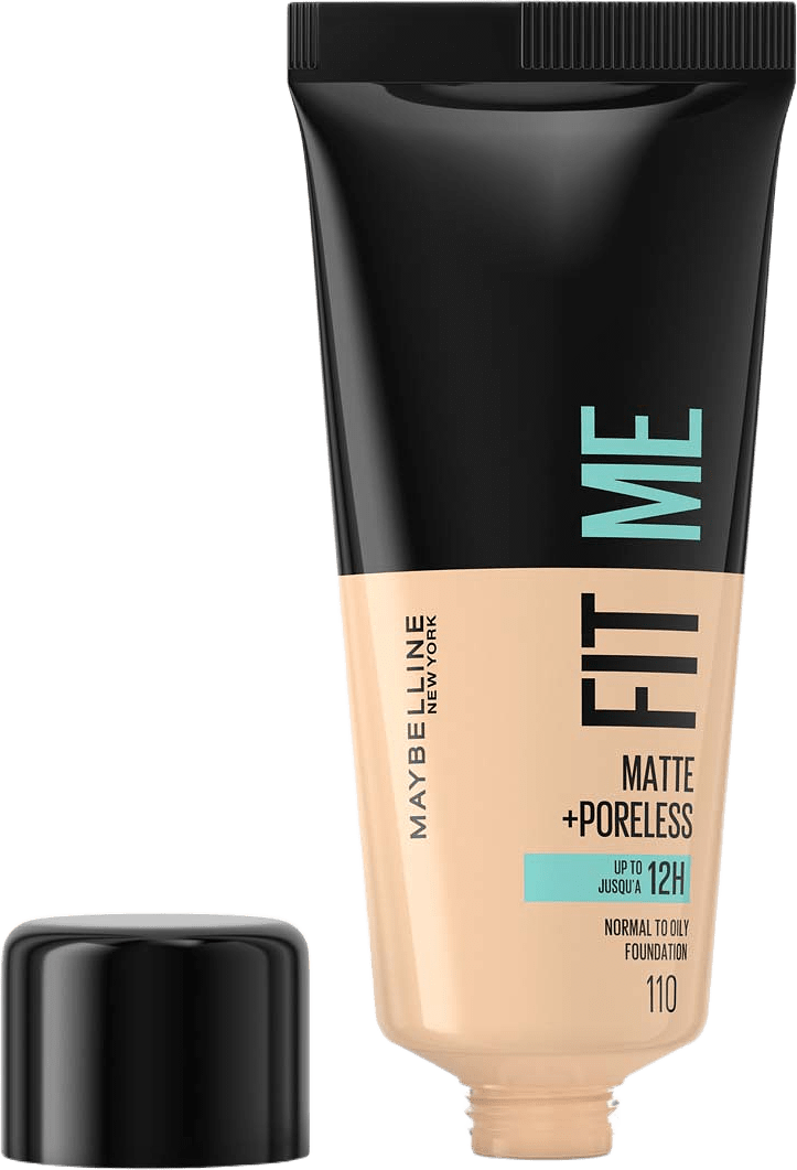 Fit Me Matte + Poreless Foundation, från Maybelline, i färgen 110 Porcelain.