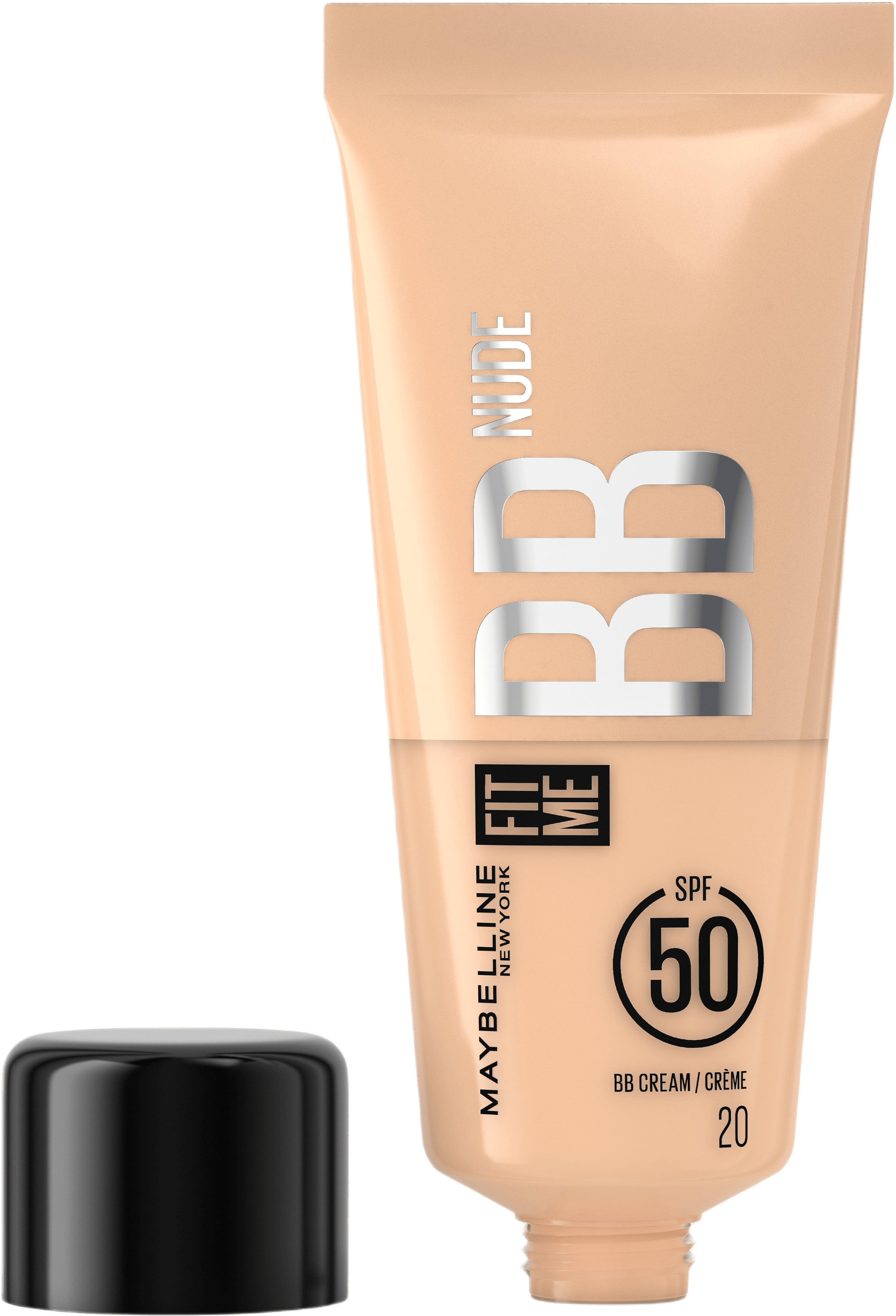Fit Me Nude BB Cream SPF50, från Maybelline, i färgen 20.