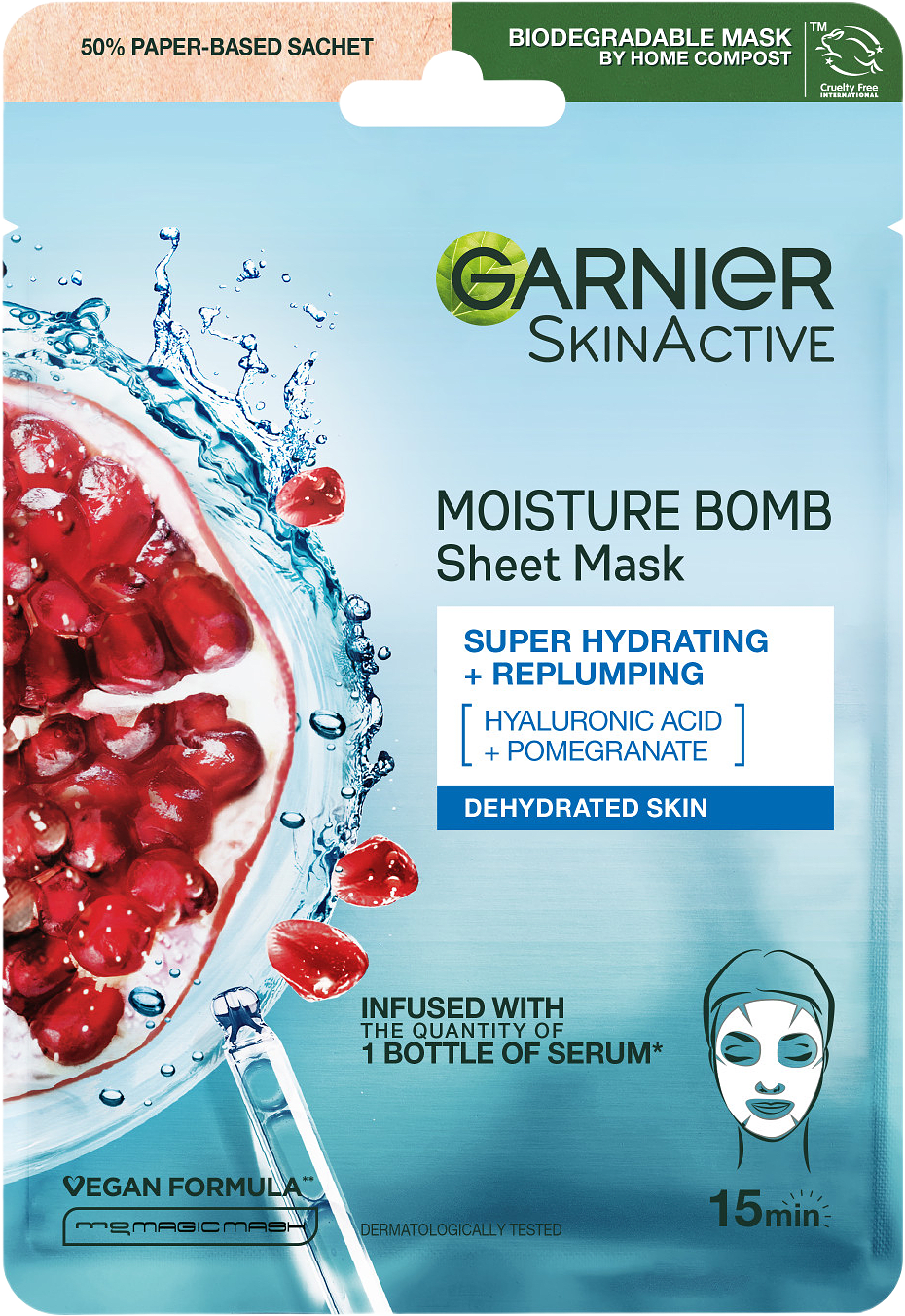 Moisture Bomb Super-Hydrating and Energizing Sheet Mask, från Garnier.
