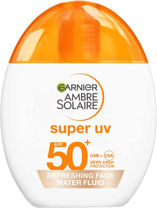 Ambre Solaire Super UV Refreshing Face Water Fluid SPF50+, från Garnier.