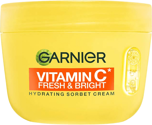 Vitamin C* Fresh & Bright Hydrating Sorbet Cream, från Garnier.