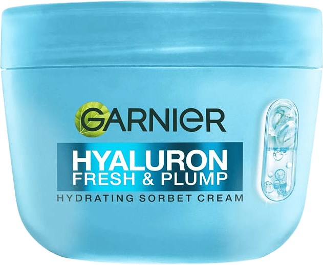 Hyaluron Fresh & Plump Hydrating Sorbet cream, från Garnier.