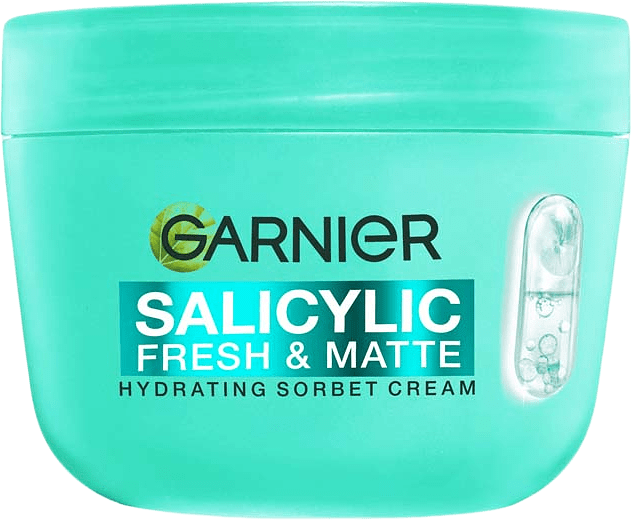 Salicylic Fresh & Matte Hydrating Sorbet Cream, från Garnier.