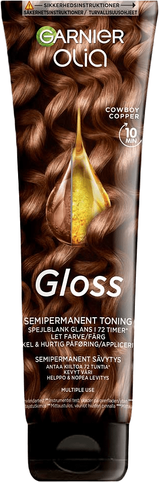 Olia Gloss Hair toning, från Garnier, i färgen Cowboy Copper.