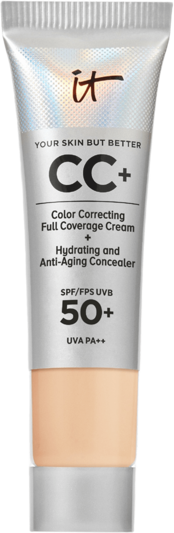 CC+ Foundation SPF50 Light Medium Travel Size, från IT Cosmetics, i färgen Light Medium.