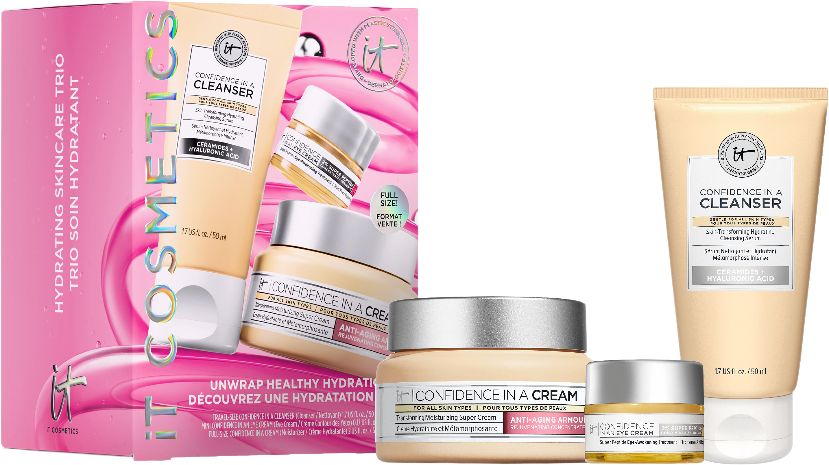 Unwrap Healthy Hydration - Hydrating Skincare Trio, från IT Cosmetics.