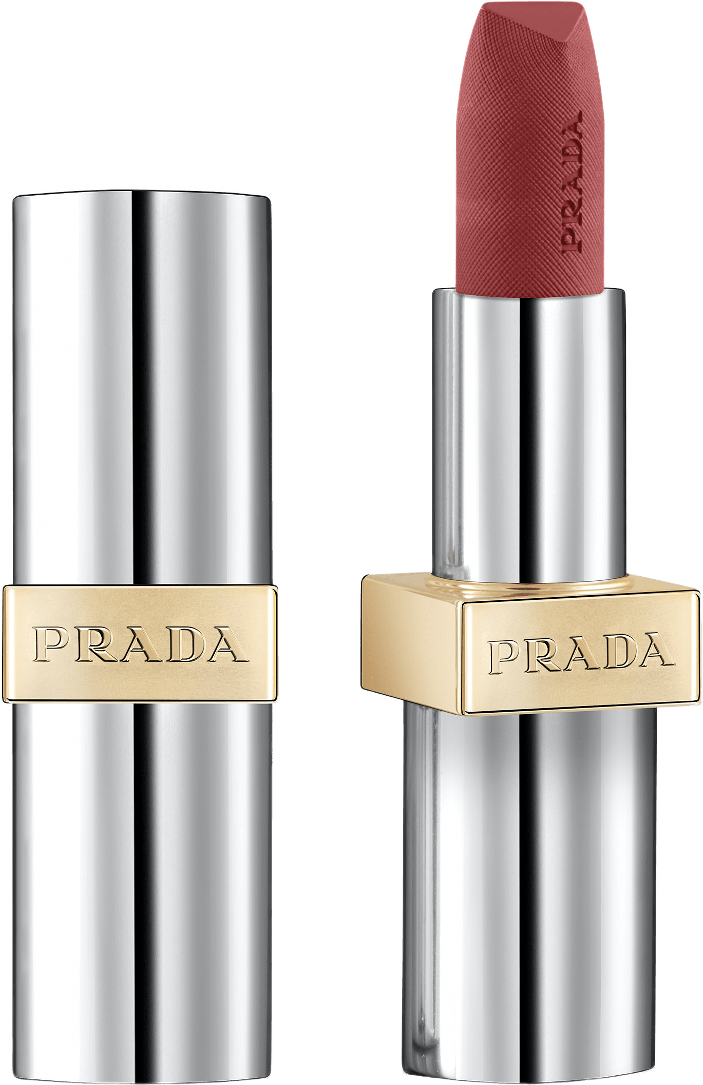 Monochrome Hyper Matte Lipstick, från Prada, i färgen P56.