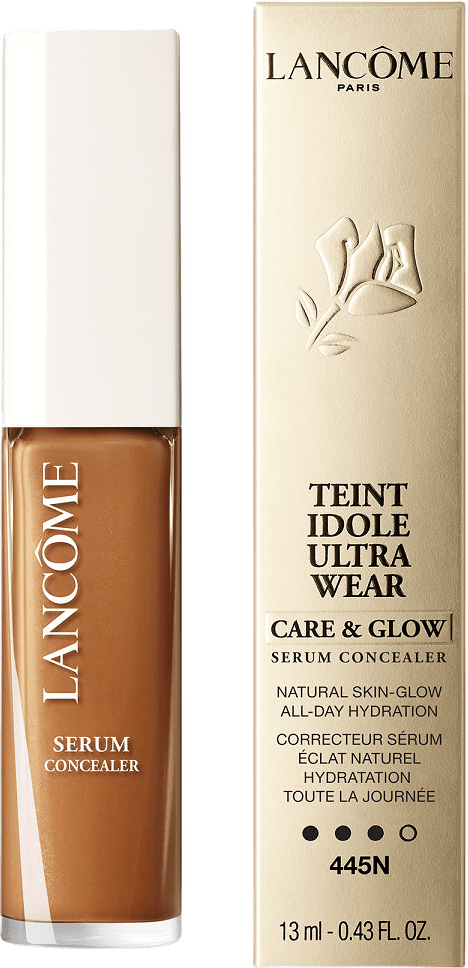 Teint Idole Ultra Wear Care & Glow Serum Concealer, från Lancôme, i färgen 445n.