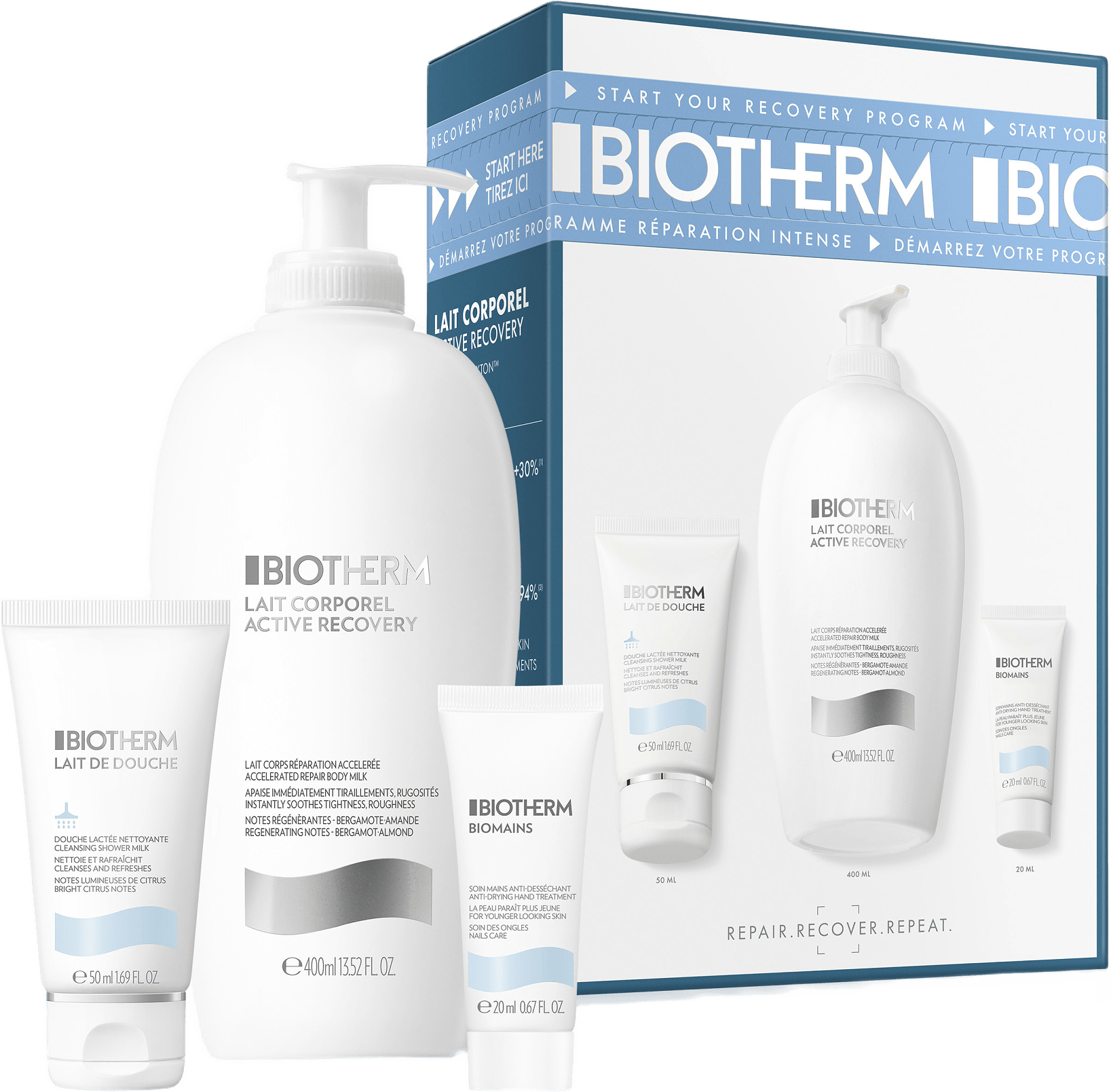 Lait Corporel Active Recovery Routine Set, från Biotherm.