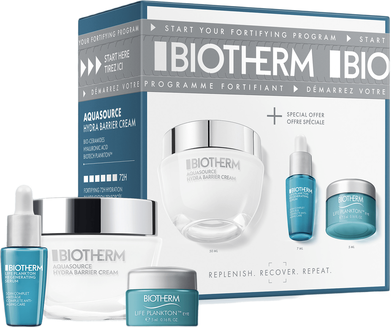Aquasource Hydra Barrier Hydrating Routine Set, från Biotherm.
