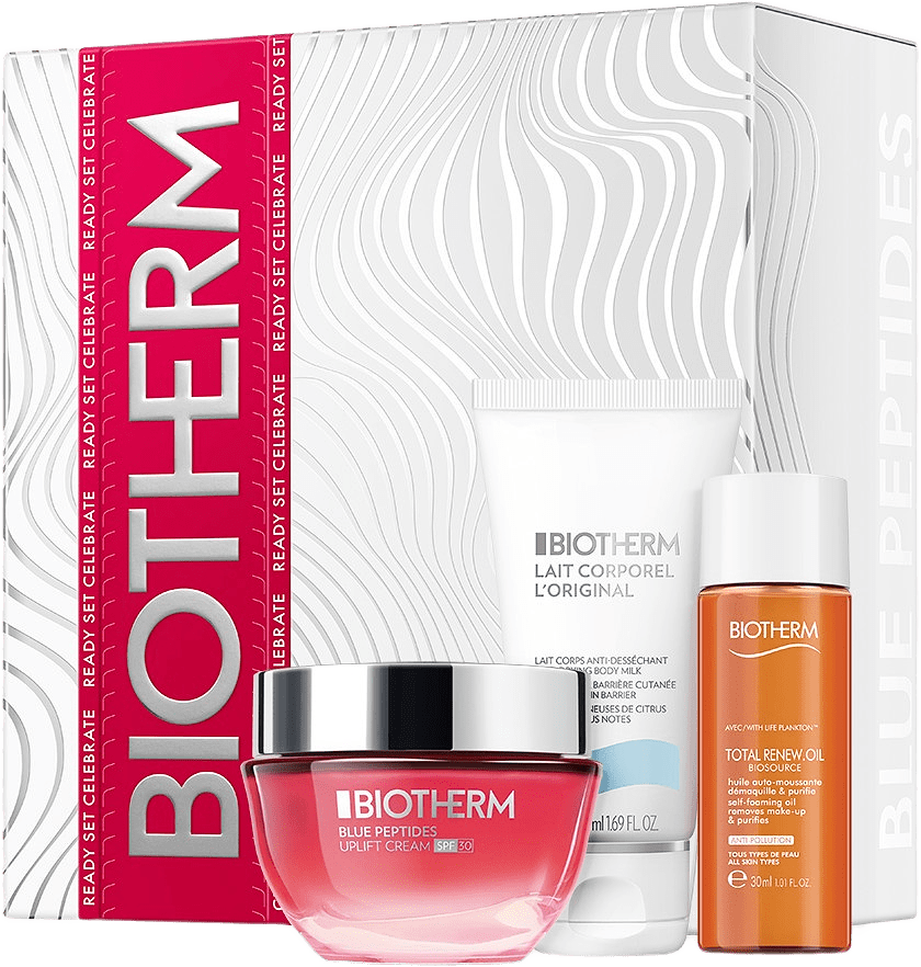 Blue Peptides Uplift Cream SPF30 Holiday Set 2025, från Biotherm.