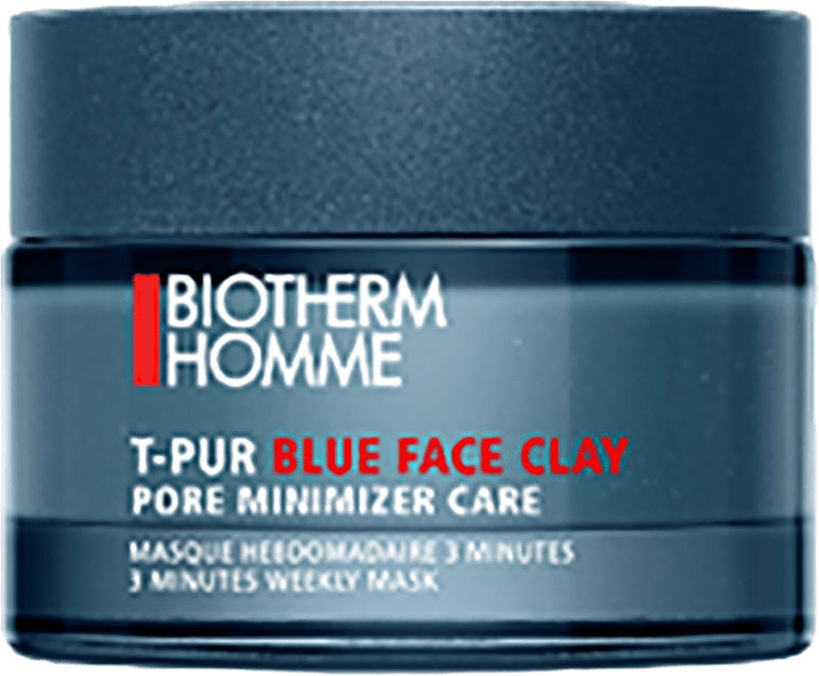 T-Pur Blue Face Clay Mask, från Biotherm Homme, i färgen Blue.