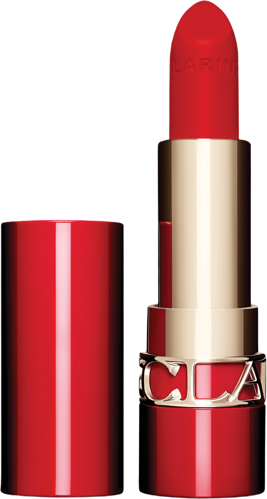 Joli Rouge Velvet Lipstick, från Clarins, i färgen Poppy.