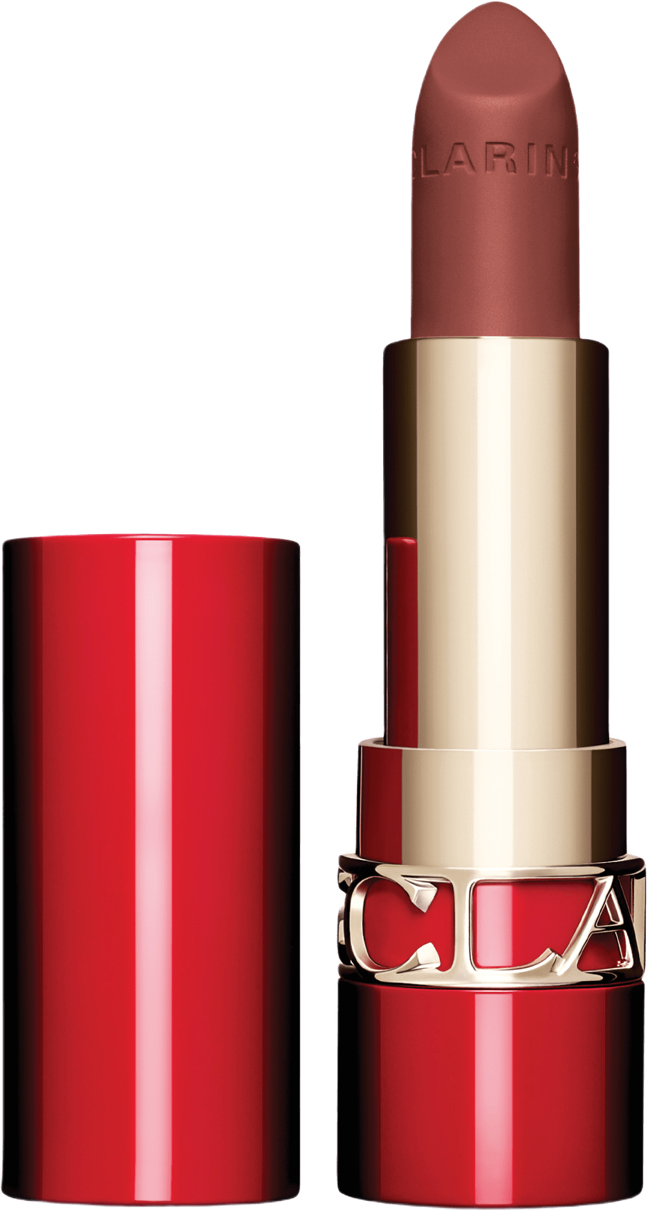Joli Rouge Velvet Lipstick, från Clarins, i färgen Sandalwood.