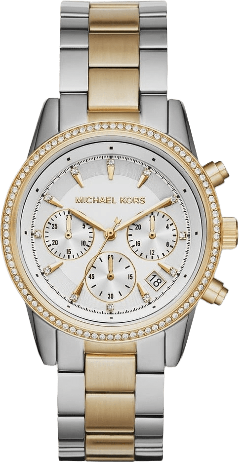 Michael Kors Ritz Vit/bicolor, Stållänk - Mk6474, från Michael Kors, i färgen 1.