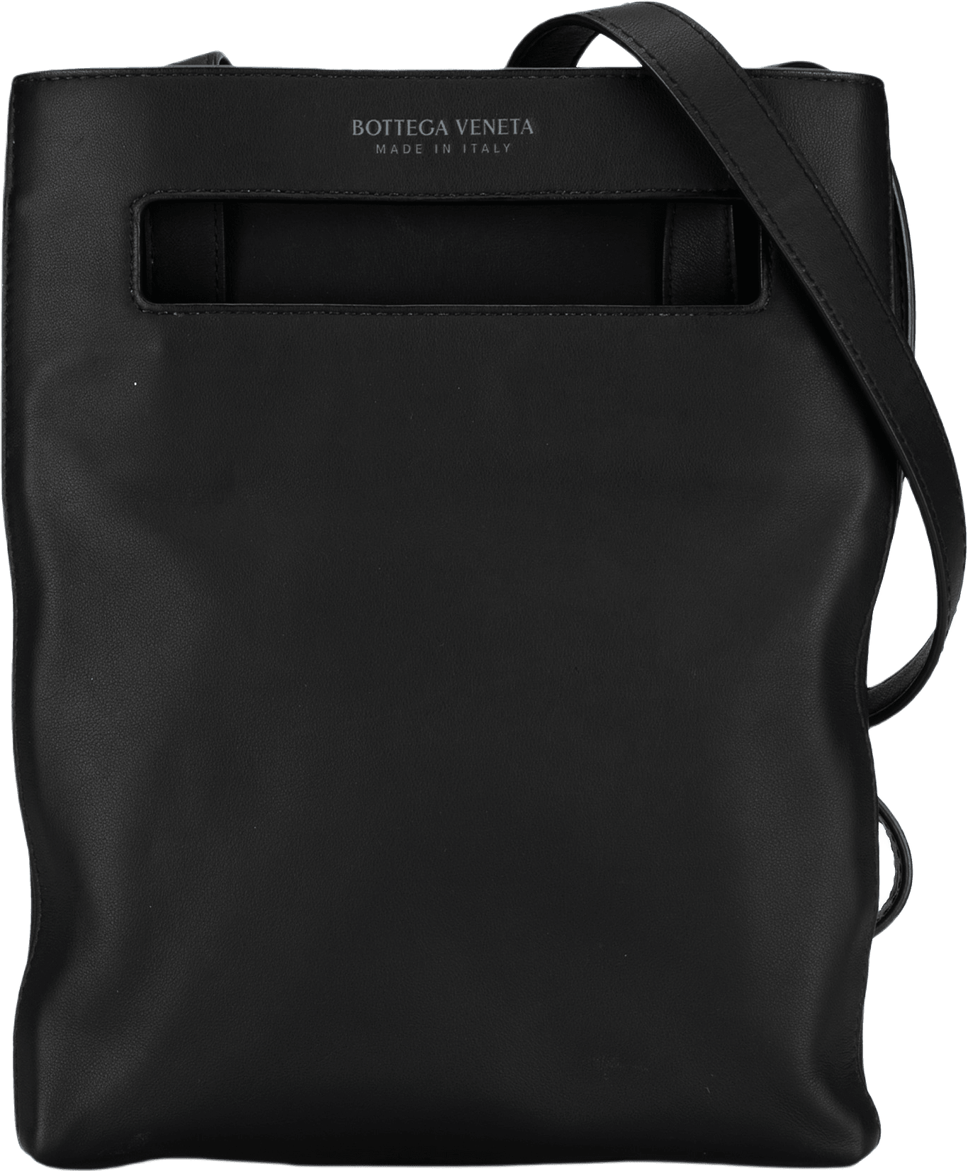 Bottega Veneta The Slot Crossbody, från Luxclusif, i färgen black.