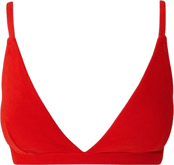 Triangle Bikini Top, från Understatement, i färgen papaya.