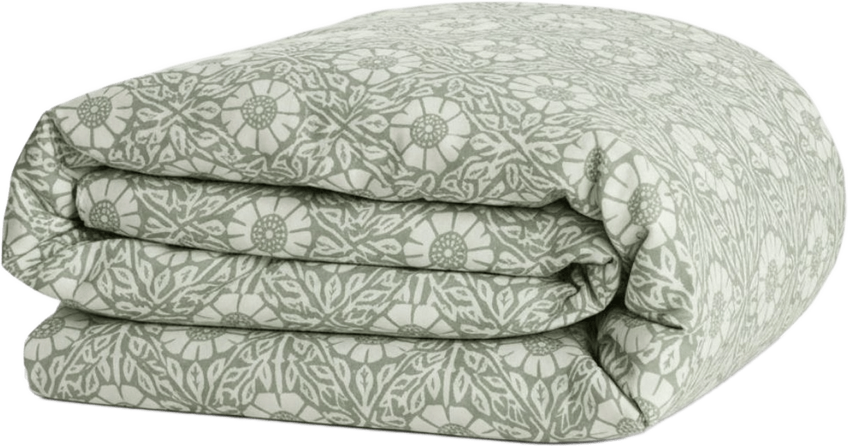 Folkness-täcke Dubbel Mönster, från Folkness, i färgen nyponros green.