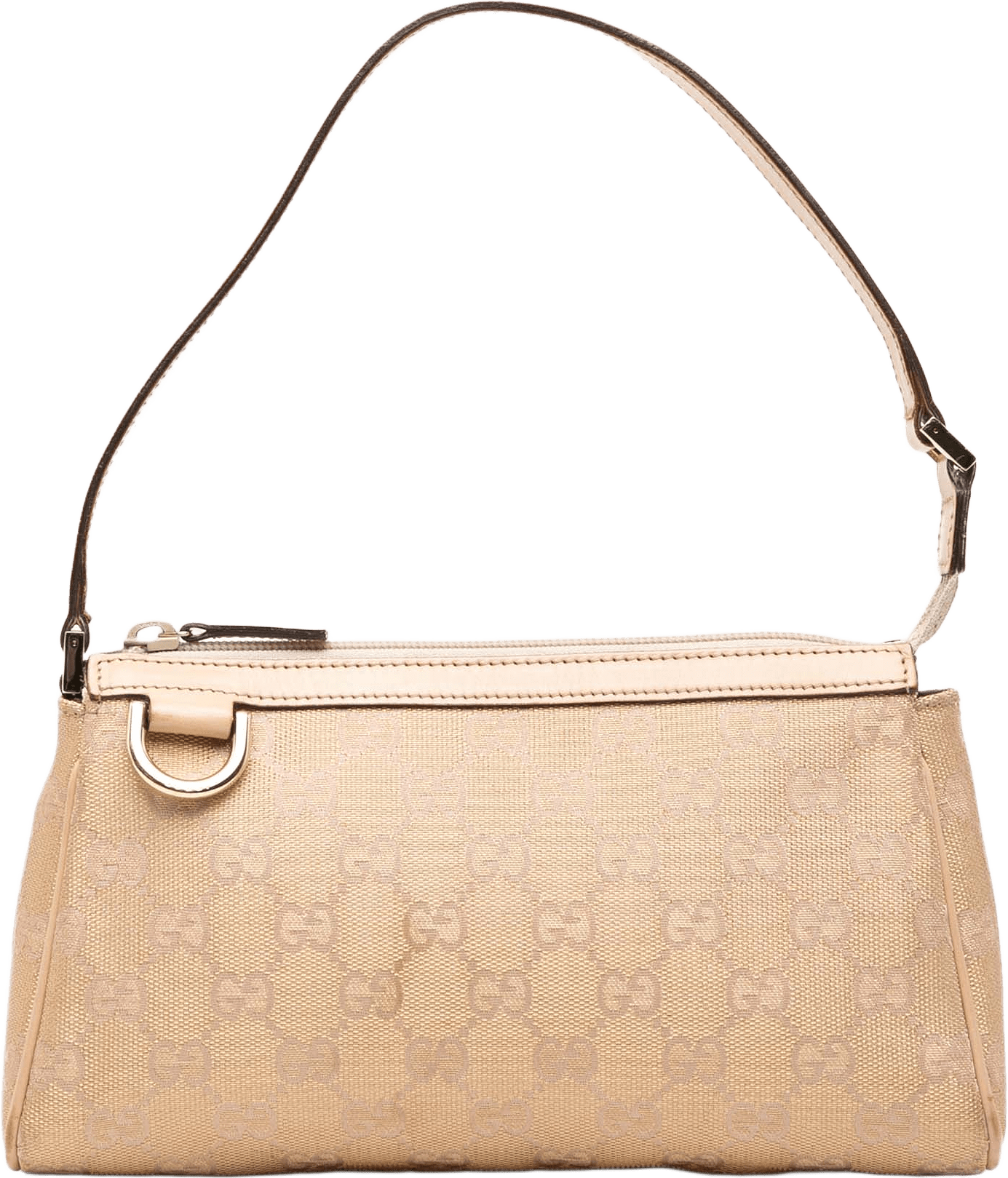 Gucci Gg Canvas Abbey D Ring Pochette, från Luxclusif, i färgen beige.