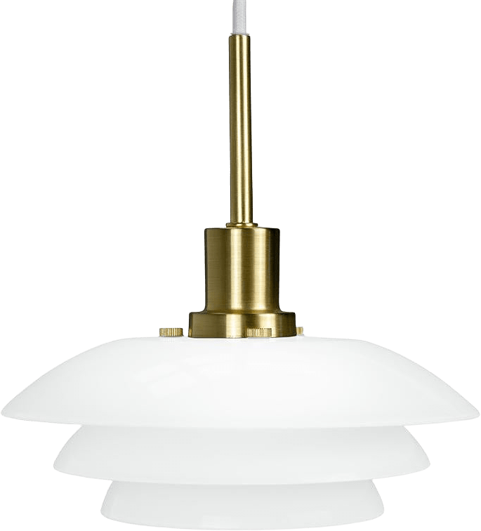 Dl20 Pendant, från Dyberg Larsen, i färgen opal/ brass.