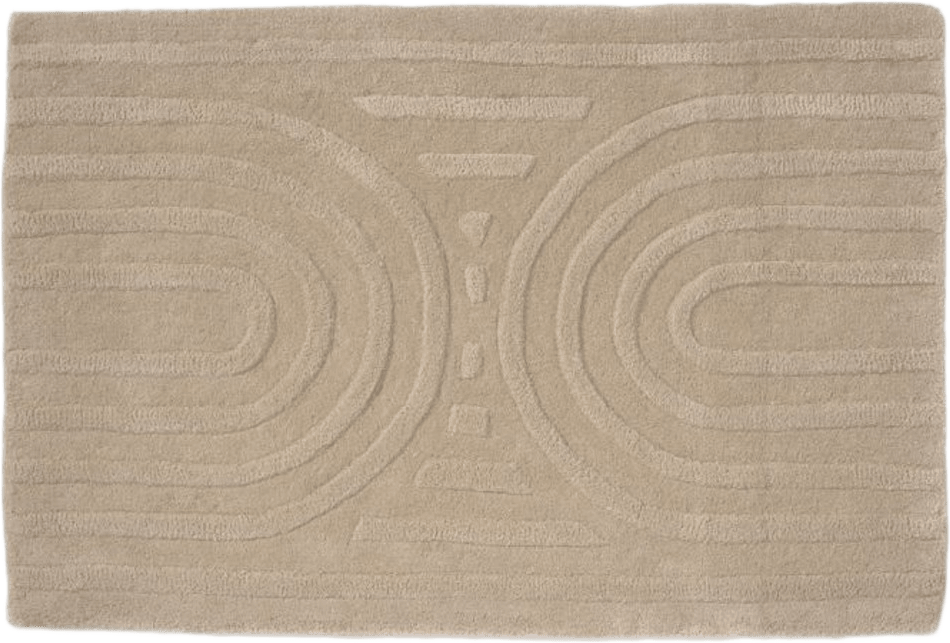 Dörrmatta Curve, från Classic Collection, i färgen beige.