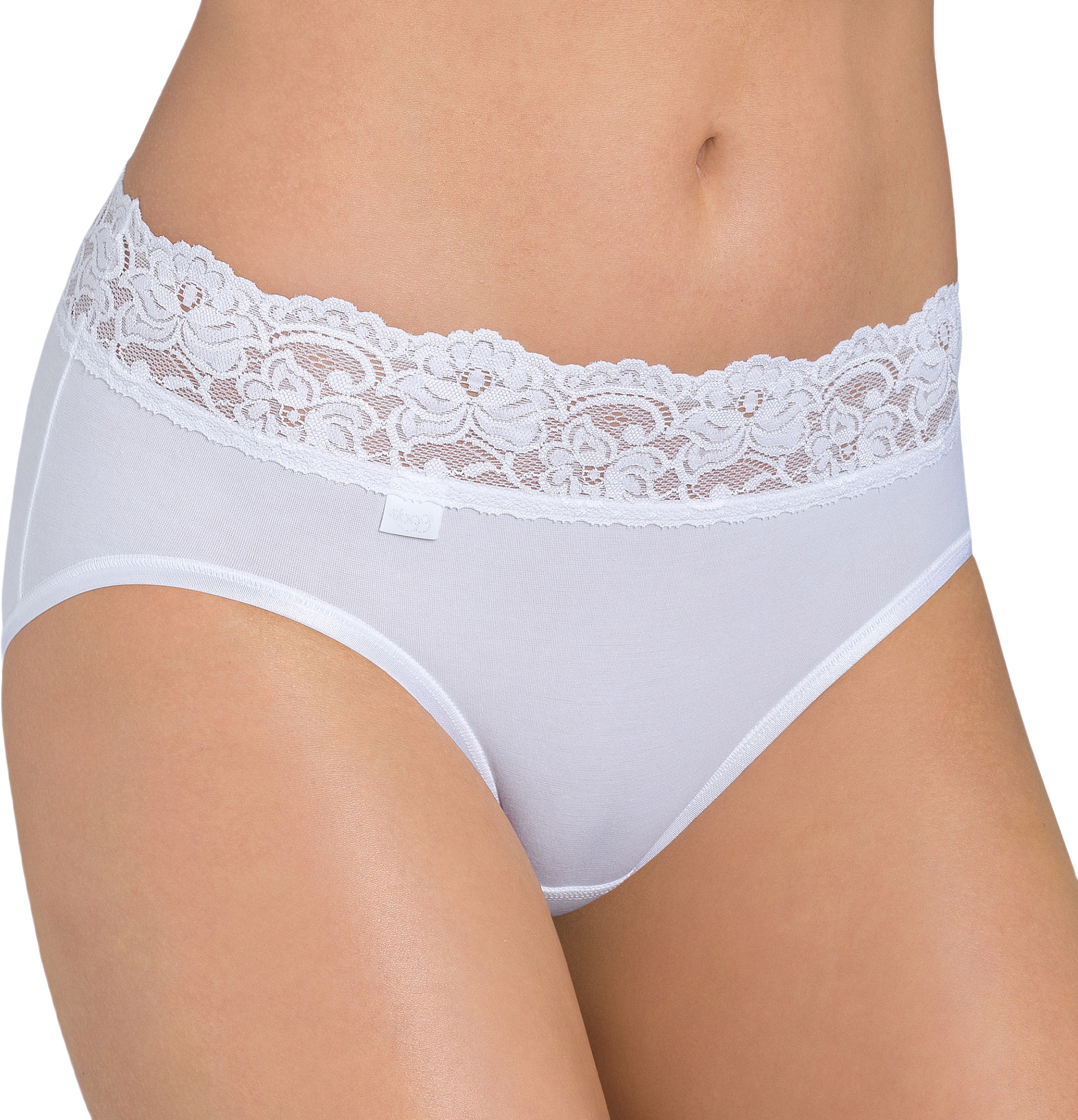 Romance Midi, från Sloggi, i färgen White.