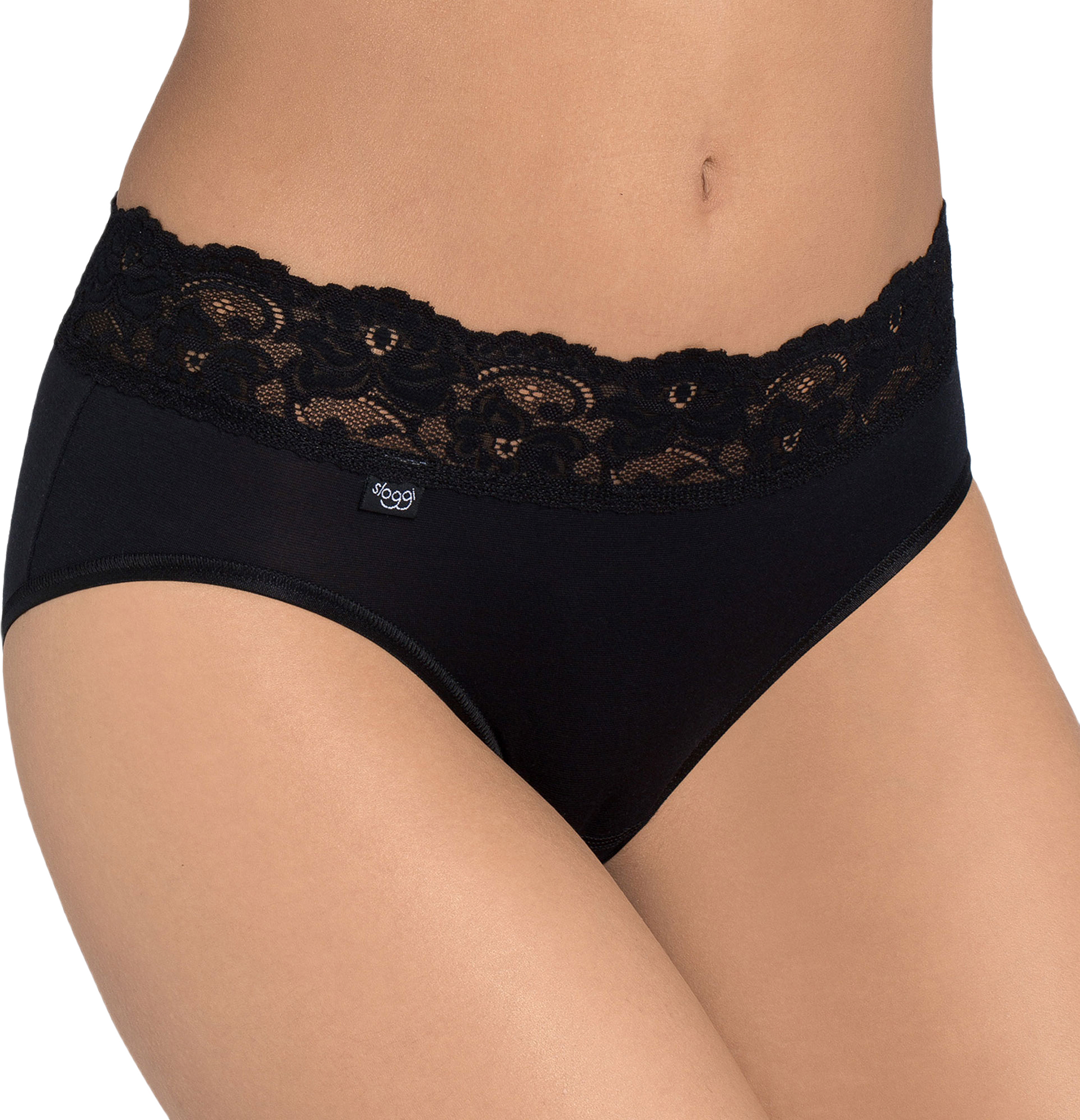 Romance Midi, från Sloggi, i färgen Black.