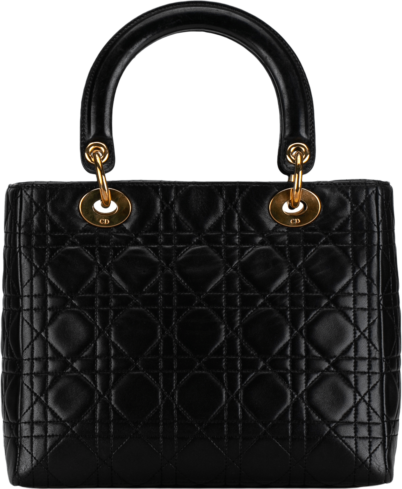 Dior Medium Lambskin Cannage Lady Dior