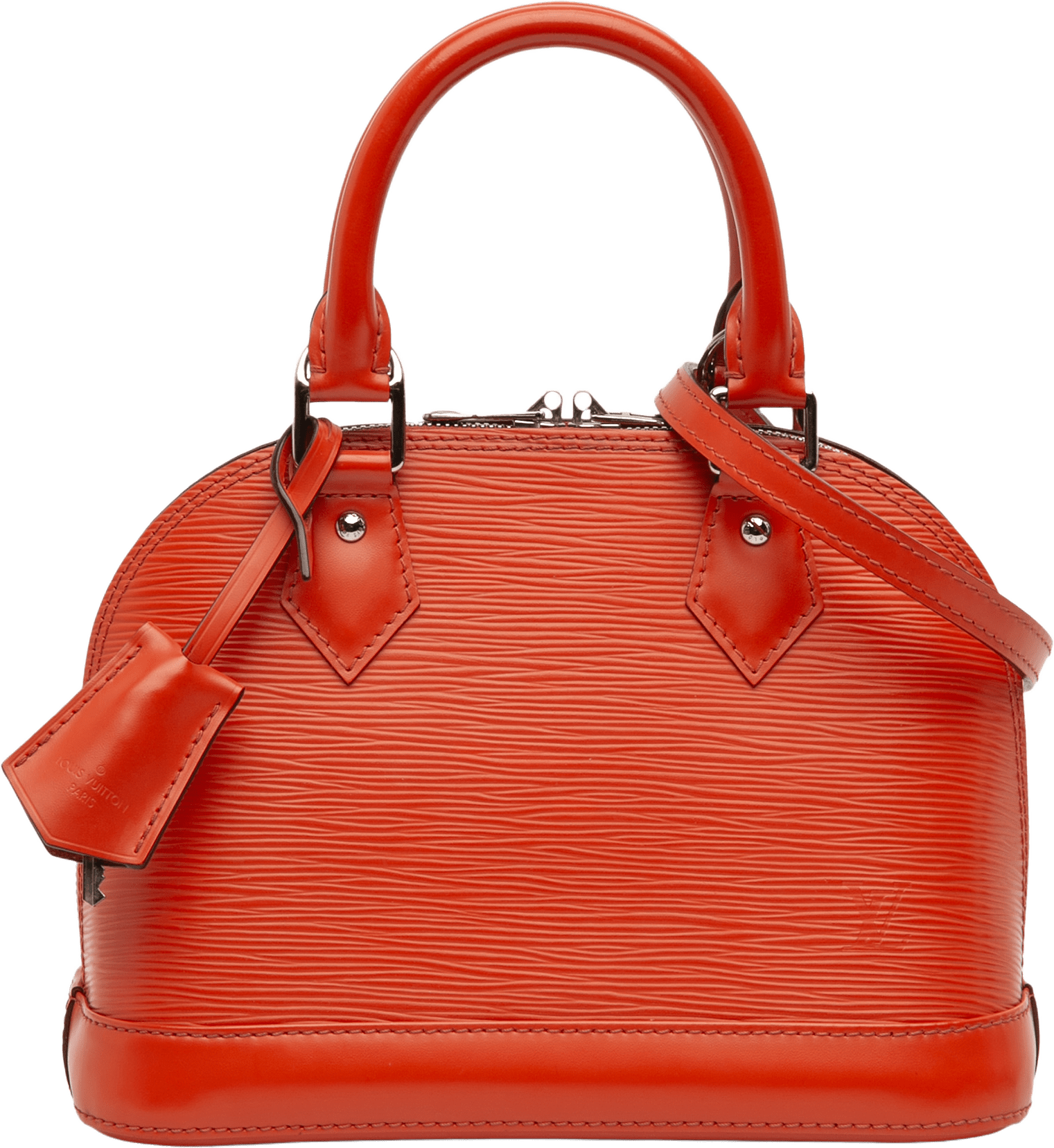 Louis Vuitton Epi Alma Bb, från Luxclusif, i färgen dark orange.