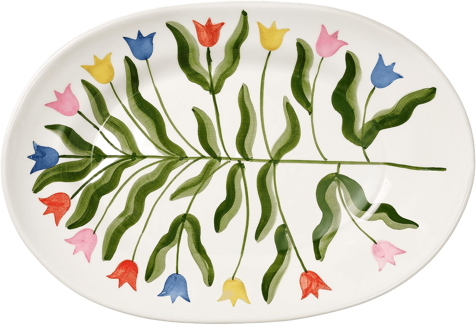 Madelen Möllard Tulip Serverignsfat - 38.5x26 Cm, från Pick A Poppy, i färgen multi.