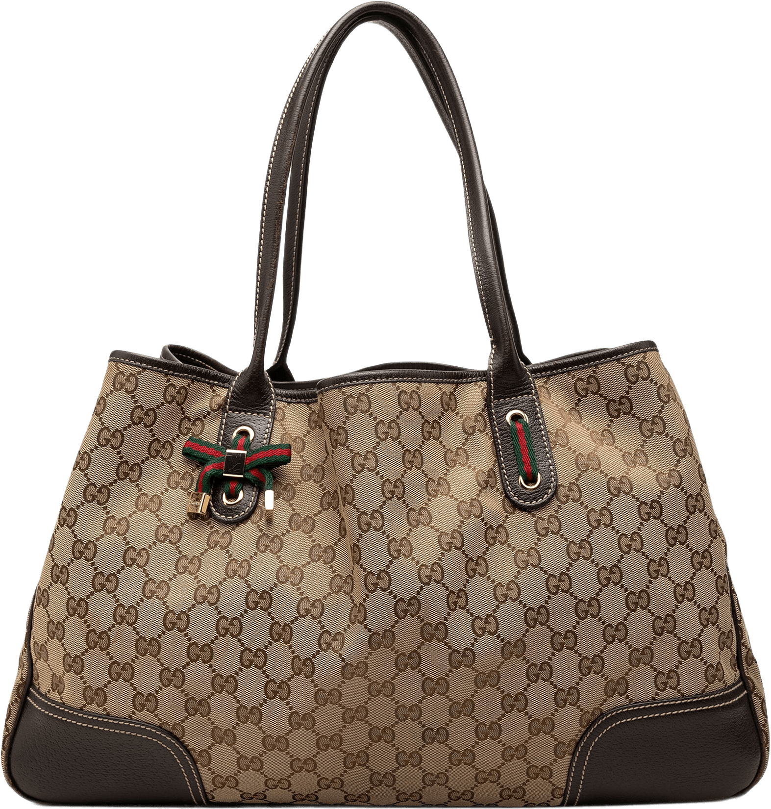 Gucci Gg Canvas Princy Tote, från Luxclusif, i färgen beige.