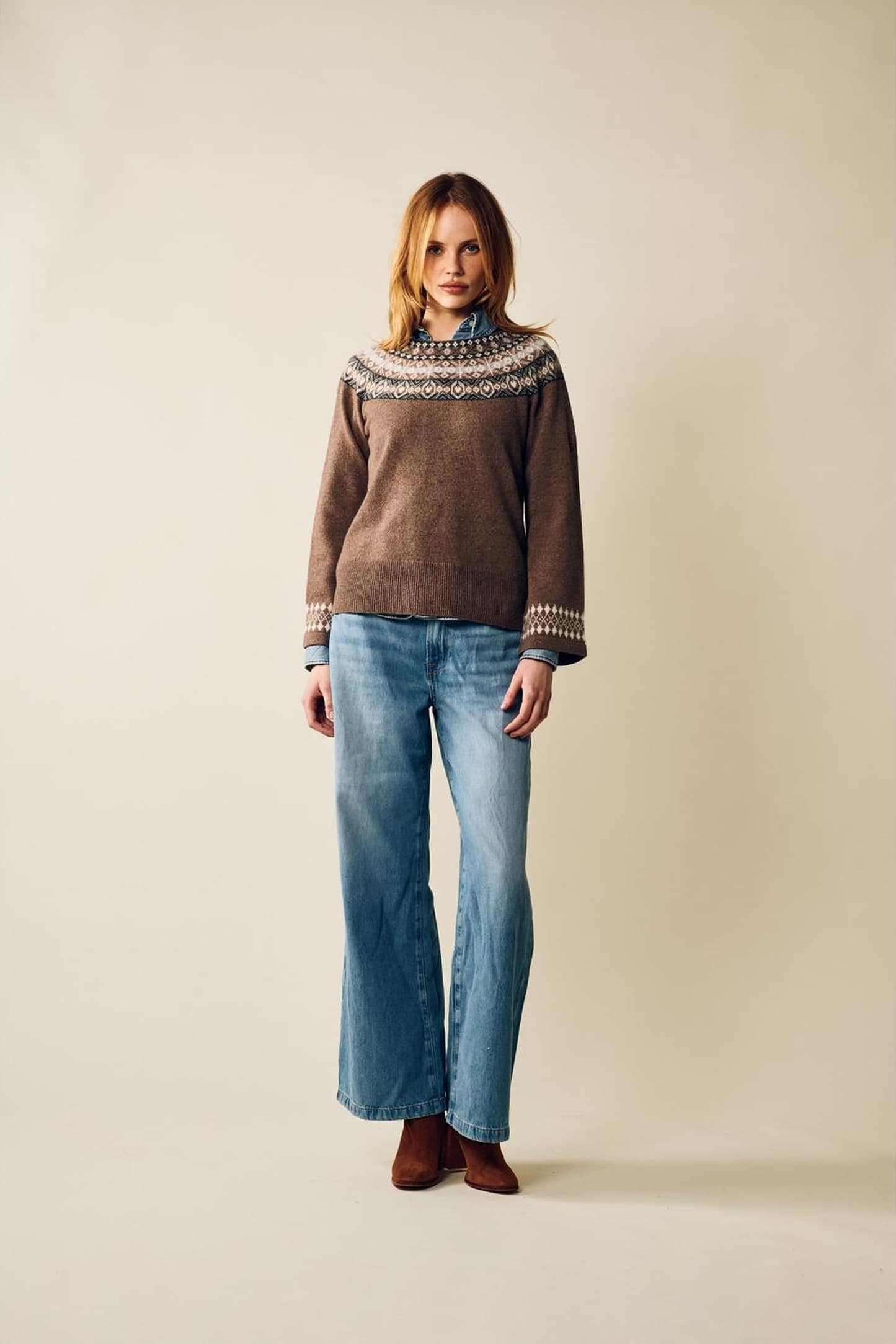 Vera Jumper, från Jumperfabriken, i färgen brown.