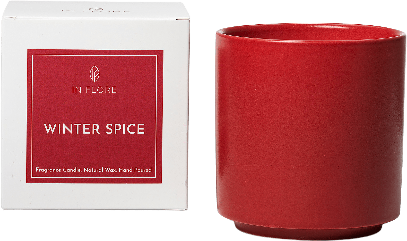 Estrid Doftljus, från In Flore, i färgen Red, Winter Spice Cinnamon.