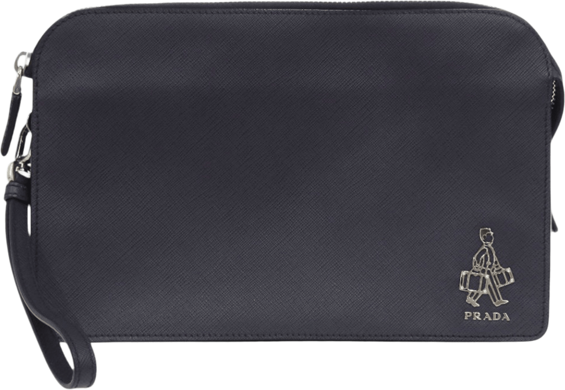 Prada Saffiano Lux Business Bag, från Luxclusif, i färgen navy.