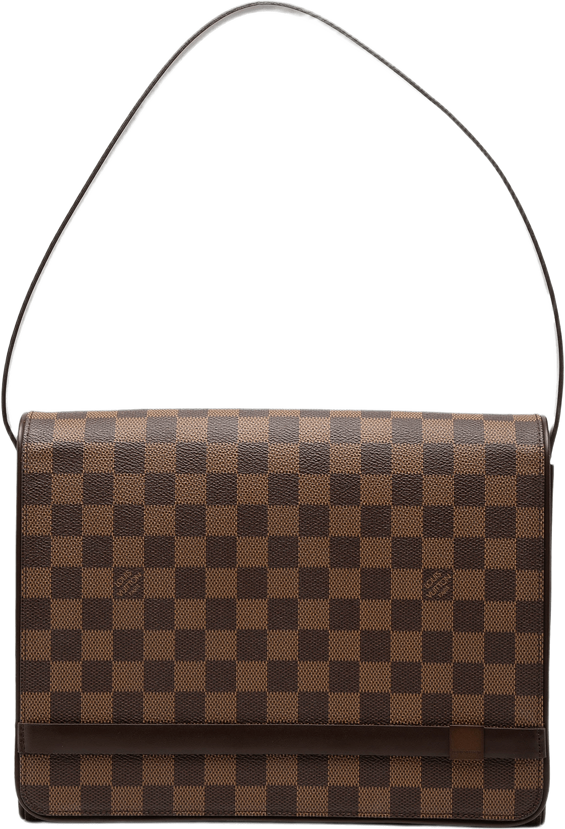 Louis Vuitton Damier Ebene Tribeca Carre, från Luxclusif, i färgen brown.