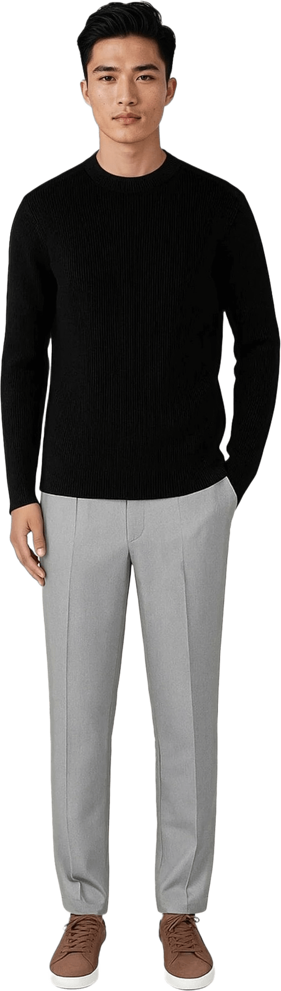 Eddie Knitted Sweater, från Ciszere, i färgen black.