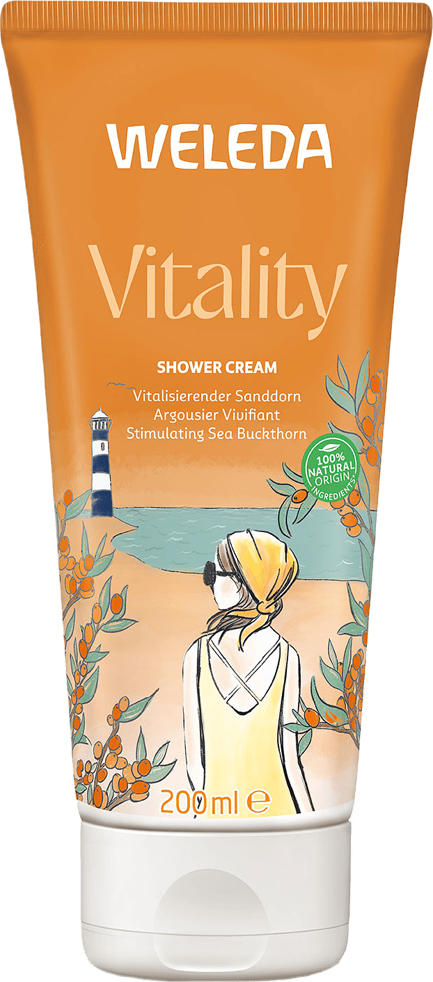 Sea Buckthorn Creamy Body Wash, från Weleda.