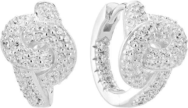 Örhänge Imperia Creolo, från Sif Jakobs Jewellery, i färgen silver.