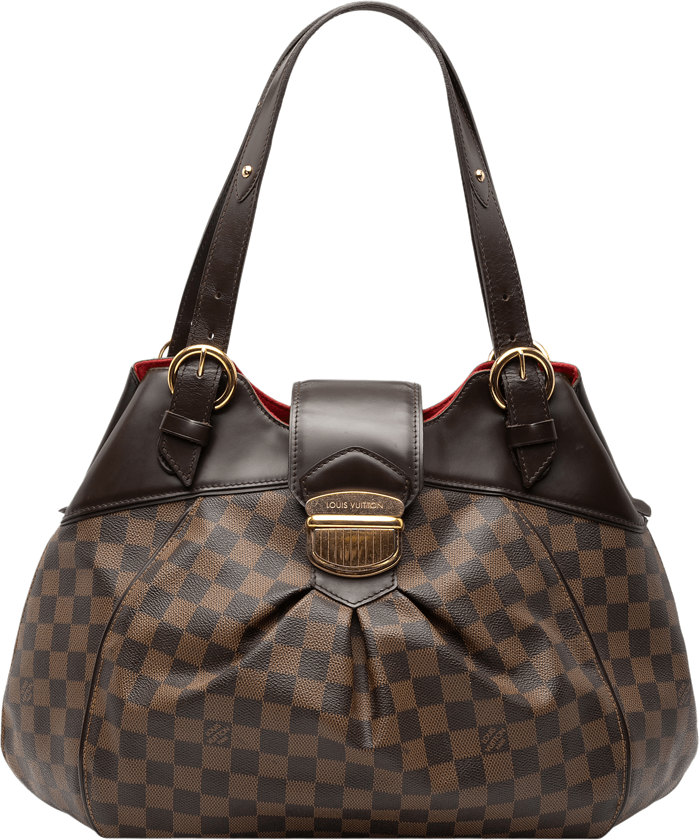 Louis Vuitton Damier Ebene Sistina Gm, från Luxclusif, i färgen brown.