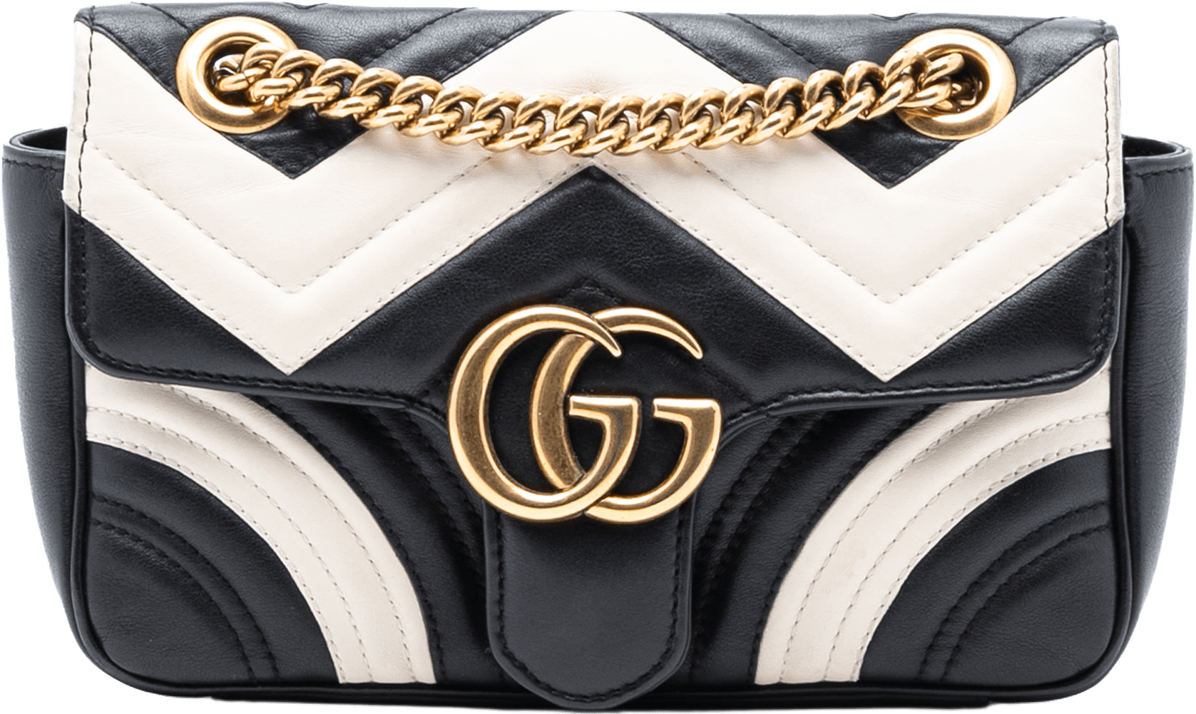 Gucci Small Gg Marmont Matelasse Leather Shoulder Bag, från Luxclusif, i färgen black.